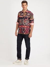 Tropical inspirations define this tailored classic with contrasting cuff detail, printed to perfection in fine cotton.ButtonfrontChest patch pocketCottonMachine washImported Tropical inspirations define this tailored classic with contrasting cuff detail, printed to perfection in fine cotton.ButtonfrontChest patch pocketCottonMachine washImported