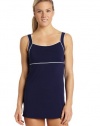 Speedo Women's Speedo Women'S Aquatic Endurance+ Piped Sheath Dress Swimsuit