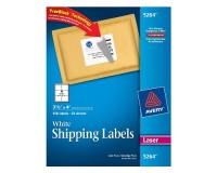 Avery® White Shipping Labels for Laser Printers with TrueBlock(TM) Technology, 3-1/3 inches x 4 inches, Pack of 150 (5264) Avery® White Shipping Labels for Laser Printers with TrueBlock(TM) Technology, 3-1/3 inches x 4 inches, Pack of 150 (5264)