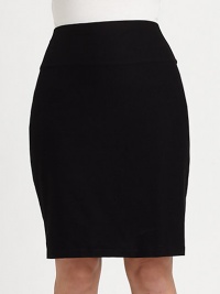 A modified version of the classic pencil skirt made from soft jersey with just the right amount of stretch to complement your body.Fold-over waistbandPull-on styleAbout 24 long70% viscose/24% nylon/6% Lycra®Machine washMade is USA of imported fabric A modified version of the classic pencil skirt made from soft jersey with just the right amount of stretch to complement your body.Fold-over waistbandPull-on styleAbout 24 long70% viscose/24% nylon/6% Lycra®Machine washMade is USA of imported fabric