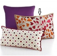 Martha Stewart Embroidered Leaves 16 x 24 Decorative Pillow Martha Stewart Embroidered Leaves 16 x 24 Decorative Pillow