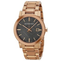 Burberry Women's BU9005 Large Check Rosetone Stainless Steel Bracelet Watch Burberry Women's BU9005 Large Check Rosetone Stainless Steel Bracelet Watch