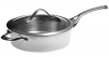 Calphalon Contemporary Stainless 3-Quart Sauté Pan with Glass Lid