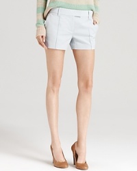 Long story short, these super chic Theory shorts are equally stylish, bare-legged or layered with tights. Long story short, these super chic Theory shorts are equally stylish, bare-legged or layered with tights.