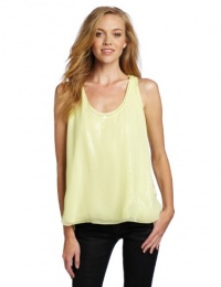 Robert Rodriguez Women's Sequin Mix Pleated Tank Robert Rodriguez Women's Sequin Mix Pleated Tank