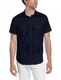 Calvin Klein Sportswear Men's Short Sleeve Grid Check Dobby Woven Calvin Klein Sportswear Men's Short Sleeve Grid Check Dobby Woven