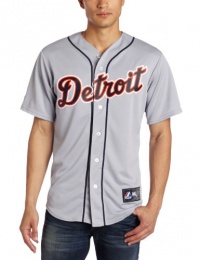MLB Detroit Tigers Justin Verlander Road Gray Replica Baseball Jersey, Road Gray MLB Detroit Tigers Justin Verlander Road Gray Replica Baseball Jersey, Road Gray