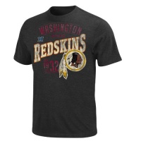 NFL Mens Washington Redskins Line To Gain Black Short Sleeve Crew Neck Tee NFL Mens Washington Redskins Line To Gain Black Short Sleeve Crew Neck Tee