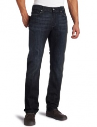 7 For All Mankind Men's Slimmy Slim Straight Leg Jean in Los Angeles Dark 7 For All Mankind Men's Slimmy Slim Straight Leg Jean in Los Angeles Dark