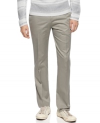 Make the transition from workweek to weekend with ease with this slim-fit pants from Calvin Klein. Make the transition from workweek to weekend with ease with this slim-fit pants from Calvin Klein.