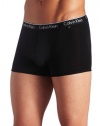 ck one Men's Cotton Stretch Trunk, Black, Medium