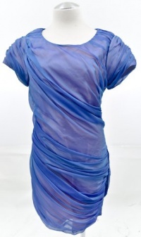 Diane Von Furstenberg Pool Blue and Pink Silk Dress Diane Von Furstenberg Pool Blue and Pink Silk Dress