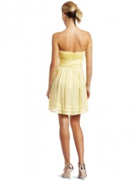 BCBGMAXAZRIA Womens Margo Strapless Silk Cocktail Dress,Pale Lime,10 BCBGMAXAZRIA Womens Margo Strapless Silk Cocktail Dress,Pale Lime,10