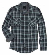 Calvin Klein Jeans Men's Typography Long Sleeve Plaid Shirt Calvin Klein Jeans Men's Typography Long Sleeve Plaid Shirt