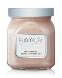 Achieve a radiant and youthful glow by massaging your skin with Laura Mercier's Ambre Vanille Body Scrub. This delicious and pampering body polish, made from crushed vanilla seeds and hydrogenated jojoba oil, gently exfoliates skin, while shea butter and honey naturally condition and protect. Sweet almond and hydrolyzed rice proteins, along with pro-vitamin B-5 provide moisture balance and protection. For skin that feels super soft and smooth, indulge with this luxurious Body Scrub. Achieve a radiant and youthful glow by massaging your skin with Laura Mercier's Ambre Vanille Body Scrub. This delicious and pampering body polish, made from crushed vanilla seeds and hydrogenated jojoba oil, gently exfoliates skin, while shea butter and honey naturally condition and protect. Sweet almond and hydrolyzed rice proteins, along with pro-vitamin B-5 provide moisture balance and protection. For skin that feels super soft and smooth, indulge with this luxurious Body Scrub.