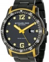 Stuhrling Original Men's 421.335B65 Octane Concorso Trofeo Swiss Quartz Date Black Bracelet Watch