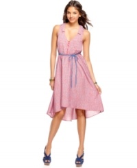 From the speckled, colorful print to the braided rope belt, this a-line day dress from American Rag contains all the cute you'll need on a lovely day! From the speckled, colorful print to the braided rope belt, this a-line day dress from American Rag contains all the cute you'll need on a lovely day!