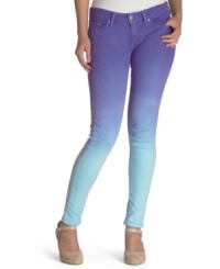 Take a dip in the color pool! Levi's 535 denim leggings sport the brightest hues and a killer ombre wash. Take a dip in the color pool! Levi's 535 denim leggings sport the brightest hues and a killer ombre wash.