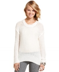 A must-have for fall: thick ribbed trims and a spattering of sequins make this sweater your go-to for the fall/winter style season! A must-have for fall: thick ribbed trims and a spattering of sequins make this sweater your go-to for the fall/winter style season!