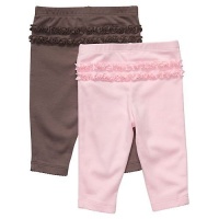 Carter's 2 Pack Essential Ruffle Pants Carter's 2 Pack Essential Ruffle Pants