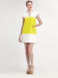 A beyond-chic nod to mod, this vibrant shift features bold color and convenient front pockets.Split neckCap sleevesFront pocketsBack zipperFully linedAbout 36 from shoulder to hemCottonDry cleanImported Model shown is 5'10½ (179cm) wearing US size 4. A beyond-chic nod to mod, this vibrant shift features bold color and convenient front pockets.Split neckCap sleevesFront pocketsBack zipperFully linedAbout 36 from shoulder to hemCottonDry cleanImported Model shown is 5'10½ (179cm) wearing US size 4.