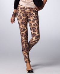 We're wild for these animal-print pants from XOXO! The skinny leg fit adds trend-perfect style to the bold look. We're wild for these animal-print pants from XOXO! The skinny leg fit adds trend-perfect style to the bold look.