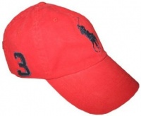 Polo Ralph Lauren Big Pony Hat Cap Red with Navy pony Polo Ralph Lauren Big Pony Hat Cap Red with Navy pony