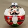 Kurt Adler Ornaments GG0383 Glass Nutcracker Ball Ornament