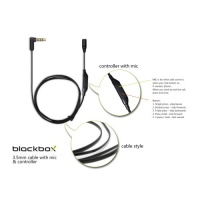 BlackBox C135 3.5mm Auxiliary Audio Cable w/ Remote & MIC for Headphones for Apple iPod iPhone iPad Smartphones Samsung Galaxy HTC Blackberry LG Motorola Android Devices BlackBox C135 3.5mm Auxiliary Audio Cable w/ Remote & MIC for Headphones for Apple iPod iPhone iPad Smartphones Samsung Galaxy HTC Blackberry LG Motorola Android Devices