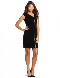 Calvin Klein Women's Zip Fron Cap Sleeve Dres Calvin Klein Women's Zip Fron Cap Sleeve Dres