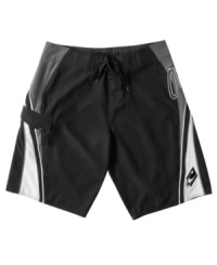Go all out with these sporty, color-blocked board shorts from O'Neill. Go all out with these sporty, color-blocked board shorts from O'Neill.