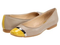 Calvin Klein Women's Pash Flat,Light Taupe/Yellow,11 M US Calvin Klein Women's Pash Flat,Light Taupe/Yellow,11 M US