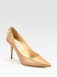 Slight lacquered heel and liquid shine define this patent leather, point toe staple. Lacquered heel, 3 (75mm)Patent leather upperLeather lining and solePadded insoleMade in ItalyOUR FIT MODEL RECOMMENDS ordering one size up as this style runs small. Slight lacquered heel and liquid shine define this patent leather, point toe staple. Lacquered heel, 3 (75mm)Patent leather upperLeather lining and solePadded insoleMade in ItalyOUR FIT MODEL RECOMMENDS ordering one size up as this style runs small.