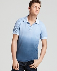 Benson Pique Dip Dye Polo - Slim Fit Benson Pique Dip Dye Polo - Slim Fit