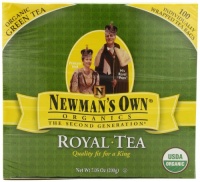 Newman's OwnOrganics Royal Tea, Organic Green Tea, 100-Count Individually Wrapped Tea Bags (Pack of 5)