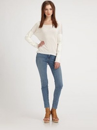 Ultra-soft modal boatneck has dropped shoulders, long dolman sleeves and a modern hi-low hem. BoatneckDropped shouldersLong dolman sleevesHi-low hemMicro modal with polyester trimDry cleanMade in USAModel shown is 5'10 (177cm) wearing US size XS/S. Ultra-soft modal boatneck has dropped shoulders, long dolman sleeves and a modern hi-low hem. BoatneckDropped shouldersLong dolman sleevesHi-low hemMicro modal with polyester trimDry cleanMade in USAModel shown is 5'10 (177cm) wearing US size XS/S.