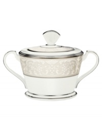 For more than 90 years, Noritake has made an art of setting the table. Whether you host gala home soirees or prefer to dine casually with the family, Noritake has a perfect tabletop setting for you. The formal Silver Palace collection is a masterpiece of textural contrast, combining smooth white bone china with a band of embossed, silver-trimmed detailing, lavishly finished with a polished platinum rim. For more than 90 years, Noritake has made an art of setting the table. Whether you host gala home soirees or prefer to dine casually with the family, Noritake has a perfect tabletop setting for you. The formal Silver Palace collection is a masterpiece of textural contrast, combining smooth white bone china with a band of embossed, silver-trimmed detailing, lavishly finished with a polished platinum rim.