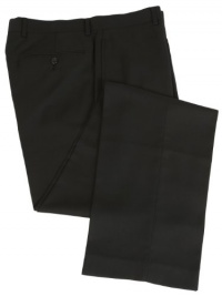 Calvin Klein Mens Flat Front Solid Black Dress Pants Calvin Klein Mens Flat Front Solid Black Dress Pants
