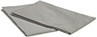 Calvin Klein Home Solid Sateen Pearl Edge Standard Pillowcases, Platinum, Pair Calvin Klein Home Solid Sateen Pearl Edge Standard Pillowcases, Platinum, Pair