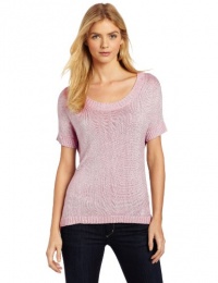 Calvin Klein Jeans Women's Liquid Metal Short Sleeve Sweater Calvin Klein Jeans Women's Liquid Metal Short Sleeve Sweater