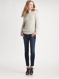 Pearlized beads stud this chic boatneck pullover crafted from a lush alpaca and wool knit.BoatneckDropped shouldersLong sleevesRibbed trimAbout 25 from shoulder to hem40% alpaca/40% wool/20% nylonDry cleanImportedModel shown is 5'10 (177cm) wearing US size 4. Pearlized beads stud this chic boatneck pullover crafted from a lush alpaca and wool knit.BoatneckDropped shouldersLong sleevesRibbed trimAbout 25 from shoulder to hem40% alpaca/40% wool/20% nylonDry cleanImportedModel shown is 5'10 (177cm) wearing US size 4.