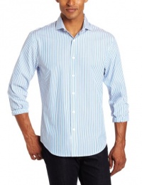Perry Ellis Men's Long-Sleeve Bengal Stripe Woven Shirt Perry Ellis Men's Long-Sleeve Bengal Stripe Woven Shirt