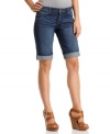 Breathe new life into your denim wardrobe with these Bermuda jean shorts from Calvin Klein Jeans. The casual cuffed leg and an on-trend wash are perfect for summer!