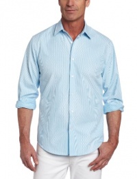 Perry Ellis Men's Long Sleeve Sunlight Jacquard Woven Perry Ellis Men's Long Sleeve Sunlight Jacquard Woven