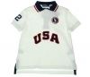 Polo by Ralph Lauren USA 2012 Olympic Team Polo Shirt White 3/3T