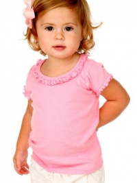 Kavio! Infants Sunflower Short Sleeve Top - Baby Pink - 24M Kavio! Infants Sunflower Short Sleeve Top - Baby Pink - 24M