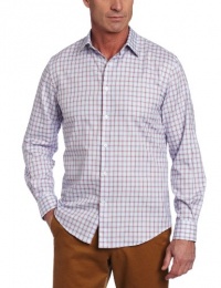 Perry Ellis Men's Long Sleeve Twill Grid Woven Perry Ellis Men's Long Sleeve Twill Grid Woven