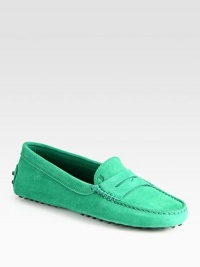 Elaborate stitching and a reliable rubber sole characterize this suede classic. Suede upperLeather liningRubber solePadded insoleMade in ItalyOUR FIT MODEL RECOMMENDS ordering true size. Elaborate stitching and a reliable rubber sole characterize this suede classic. Suede upperLeather liningRubber solePadded insoleMade in ItalyOUR FIT MODEL RECOMMENDS ordering true size.