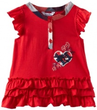 Hartstrings Baby-Girls Infant Cotton Jersey Heart Tunic, Red Emperor, 12M Hartstrings Baby-Girls Infant Cotton Jersey Heart Tunic, Red Emperor, 12M