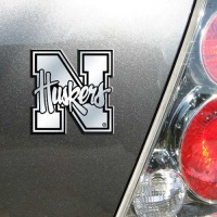 NCAA Nebraska Cornhuskers Chrome Automobile Emblem NCAA Nebraska Cornhuskers Chrome Automobile Emblem